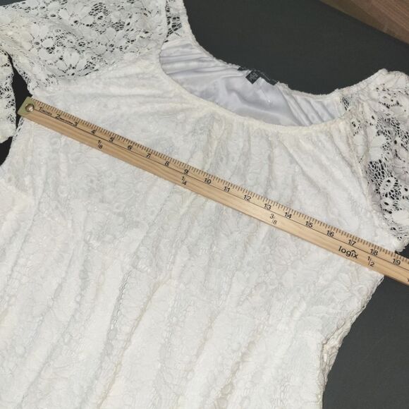 Slinky Brand White Lace Boho Dress XL - Picture 7 of 10